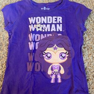 Six Flags Purple Wonder Woman Short Sleeve Tee